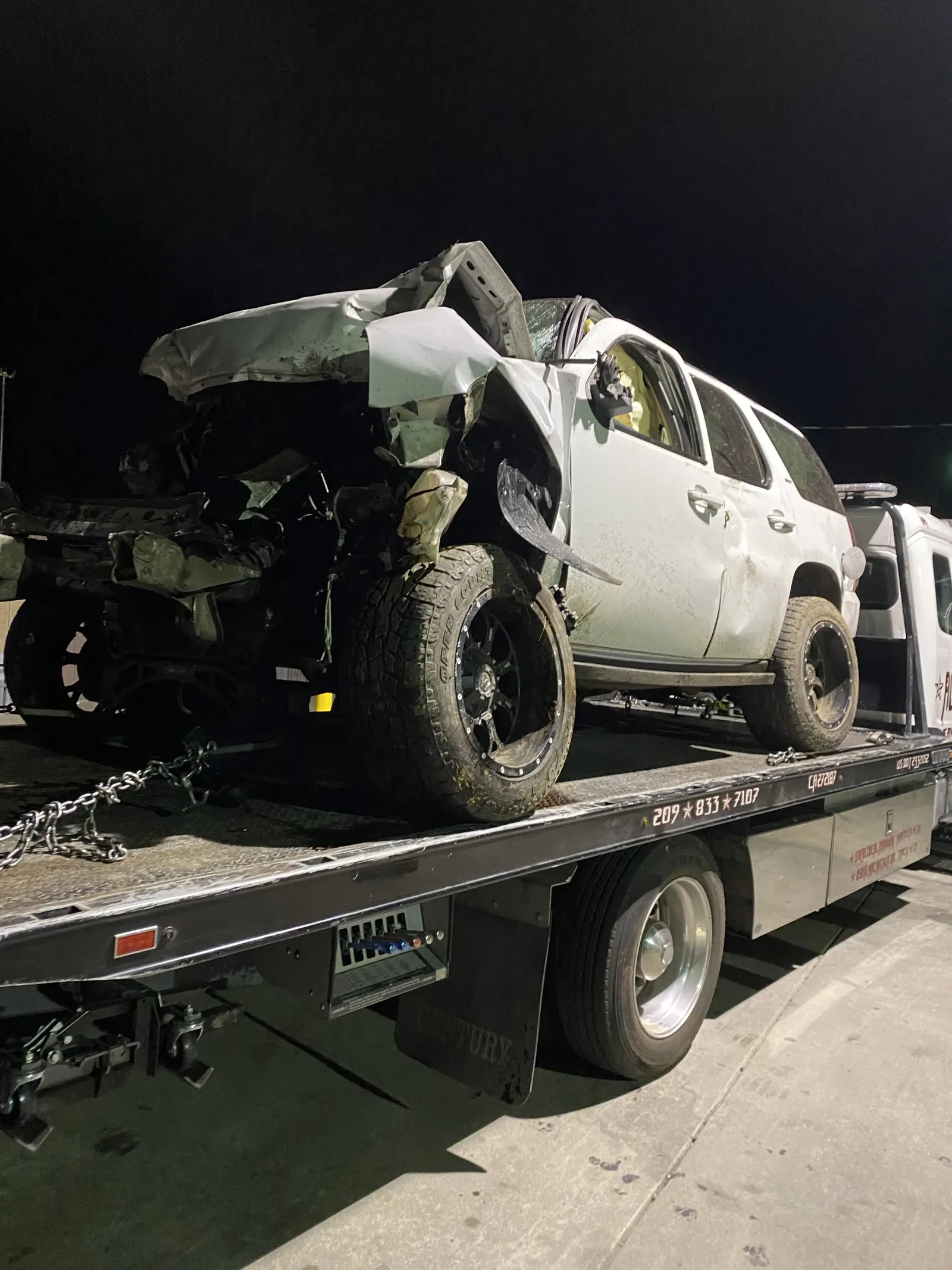 All Star crew working a vehicle recovery scene.